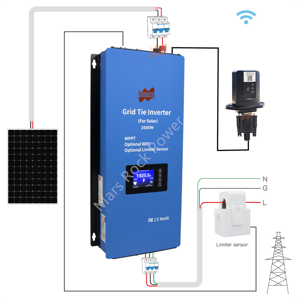 Солнечный инвертор 2000 Вт, 2  – обзор и цена Grid Tie Inverter Limiter 2000W